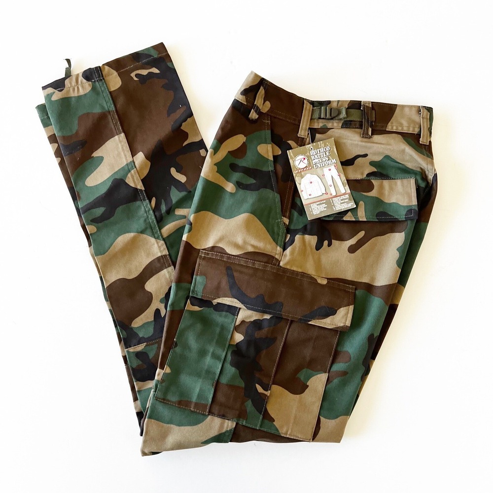 NWT Rothco Pants XS Woodland Camouflage Army Combat Uniform 7941 BDU Ultra Force